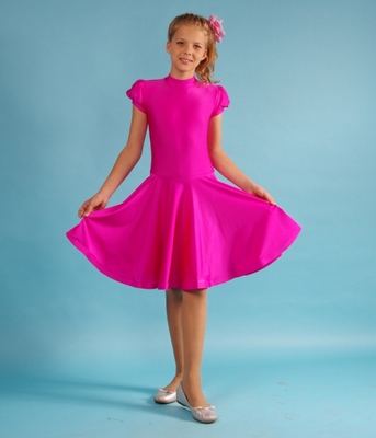 Р 4.2 Платье спортивное для девочек (фото, Малиновый)