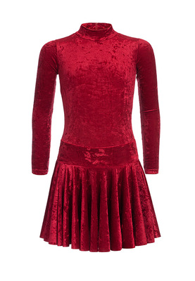 Р 2.8 Платье спортивное для девочек (фото, Бордовый)