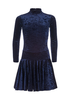 Р 2.8 Платье спортивное для девочек (фото, Темно-синий)