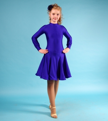 Р 4.4 Платье рейтинговое для танцев (фото, Синий)