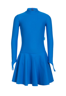 Р 2.71 Платье спортивное для девочек (фото, Голубой)