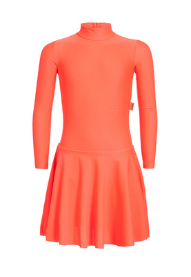 Р 2.91 Платье спортивное для девочек (фото, Оранжевый)