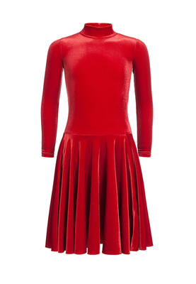 Р 3.81 Платье спортивное для девочек (фото, Красный)
