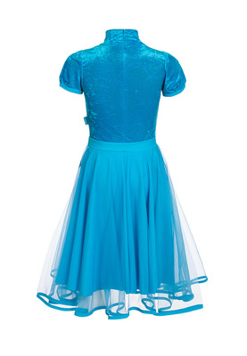 Р 10.3 Платье спортивное для девочек (фото, Голубой)