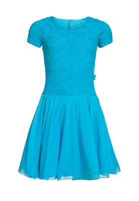 Р 7.3 Платье спортивное для девочек (фото, Голубой)