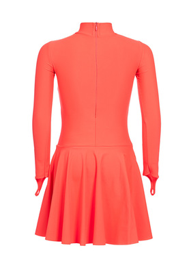 Р 2.71 Платье спортивное для девочек (фото, оранжевый)