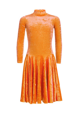 Р 3.8 Платье спортивное для девочек (фото, оранжевый)