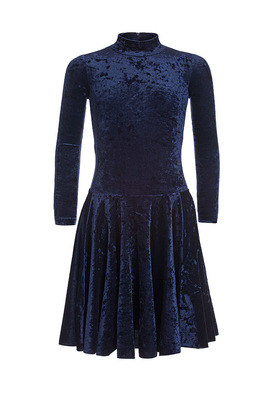 Р 3.8 Платье спортивное для девочек (фото, Темно-синий)