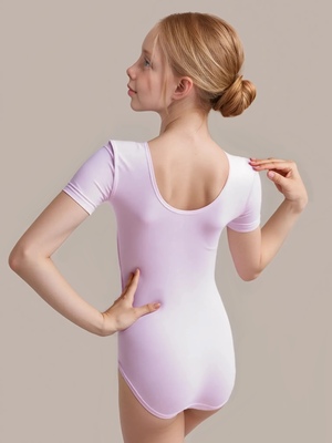 Г 8.03 Купальник гимнастический для девочек (Светло-розовый) Г 8.03 Купальник гимнастический для девочек (фото, Светло-розовый)