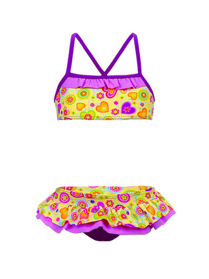 К 21.15 Купальник двухпредметный для девочек (Желтый) К 21.15 Купальник двухпредметный для девочек (фото, Желтый)