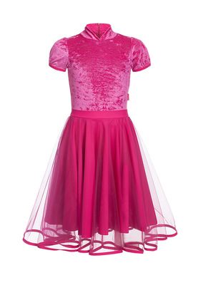 Р 10.3 Платье спортивное для девочек (фото, Розовый)