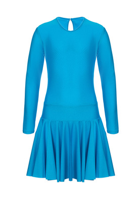 Р 2.4 Платье спортивное для девочек (фото, Голубой)