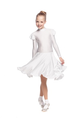 Р 4.1 Платье спортивное для девочек (фото, Белый)
